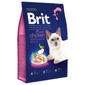BRIT PREMIUM CAT ADULT CHICKEN sausā barība kaķiem Vista 8kg